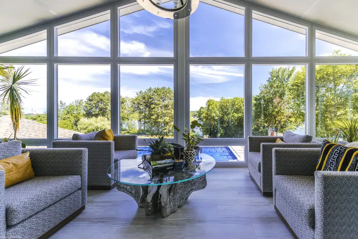 An Insulated Sunroom is a stylish, temperature controlled space that keeps your home comfortable all year round.