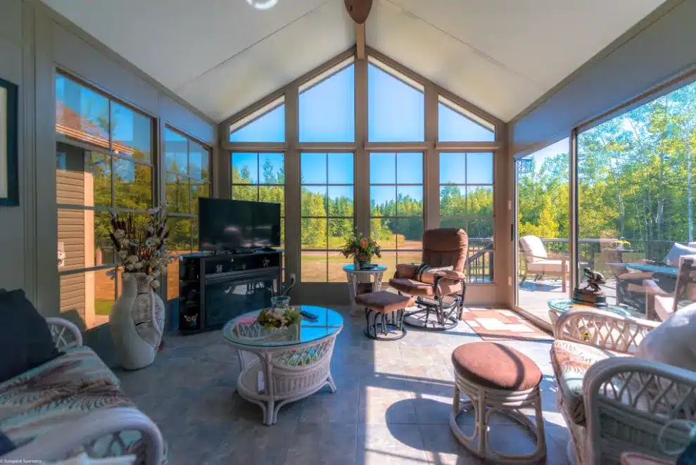 Brighten Your Home with a Stunning 3-Season Vinyl Sunroom Model 200