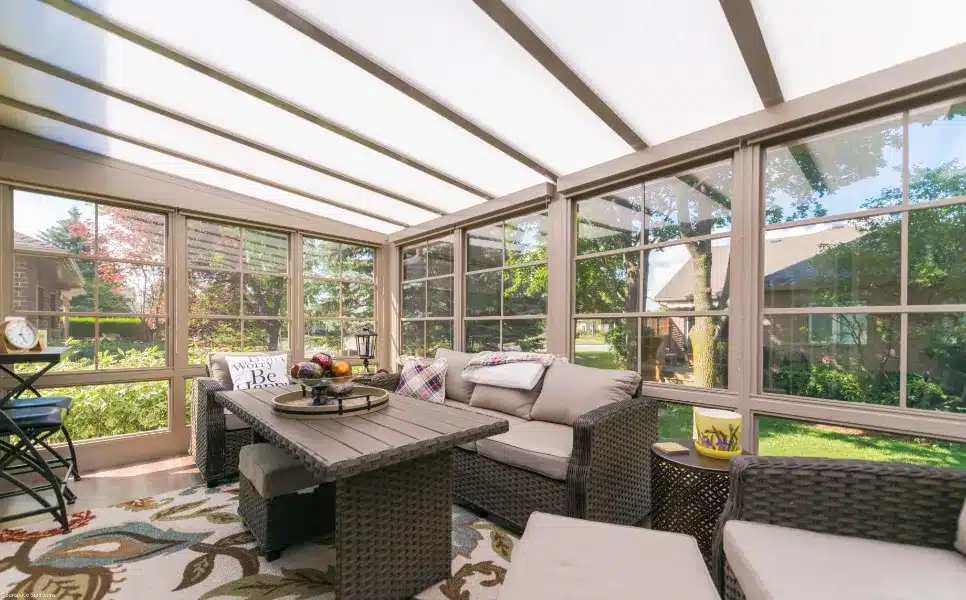 Light Up Your Home with a Beautiful 3-Season Vinyl Sunroom!
