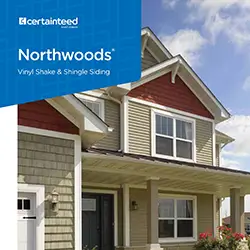 Northwoods vinyl siding and single-siding options shown together, emphasizing their aesthetic appeal and durability.