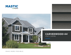 A house with dark grey siding and white trim alongside a close-up texture shot of Carvedwood•44 vinyl siding.